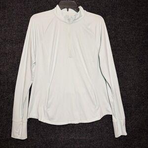 Tommy Bahama Golf Womens Mint Green 1/4 Zip Performance Athleisure Tennis XL